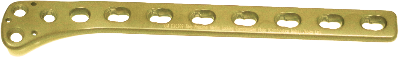 Гомілкова проксимальна медіальна блокуюча компресійна пластина, ліва, ЕЙЧ БІ ОРТО